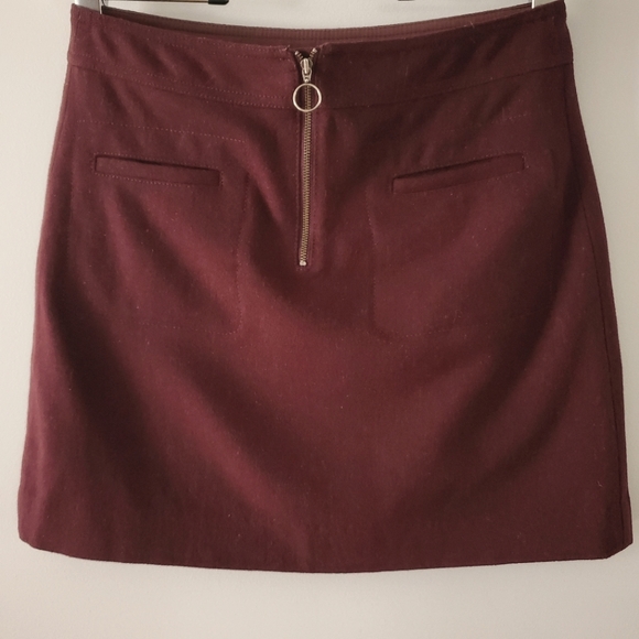 Madewell Fireside Wool Blend Mini Skirt Size 4 - Picture 2 of 7